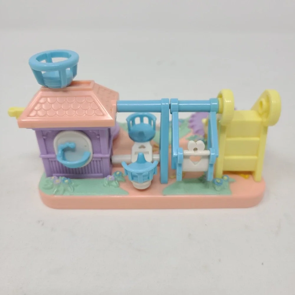 Vintage Mimi And The‎ Goo Goos Swing Set Playground Bluebird 1994 Polly Pocket